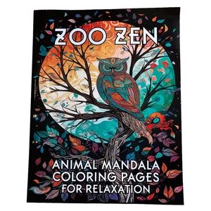 NWT Zoo Zen Coloring Book